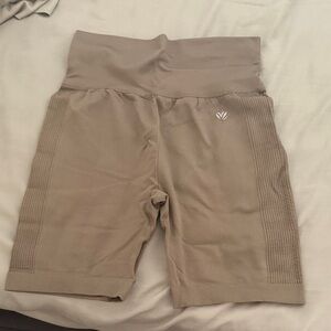Forever 21 Taupe Ribbed Bike Shorts